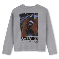 Tee-shirt manches longues storm grey garçon Zadig & Voltaire H26