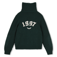 Pull treillis chine vert garçon Zadig & Voltaire H26