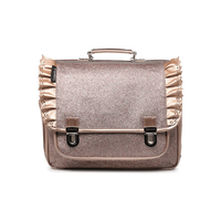 Cartable Moyen Froufrous Paillettes cuivre Caramel & Cie