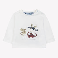 Tee-shirt bordeaux coton imprimé dinosaures babyboy Tartine et Chocolat H26