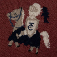Pull Bordeaux laine petit chevalier Tartine et Chocolat H26