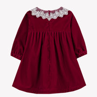 Robe Cerise velours col dentelle babygirl Tartine et Chocolat H26
