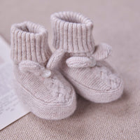 Chaussons beige chiné tressée unisexe Tartine et Chocolat