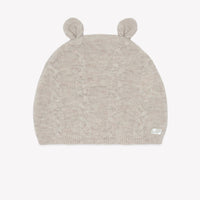 Bonnet petit ours en laine et cachemire beige chiné unisexe Tartine et Chocolat