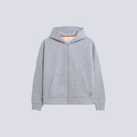 Sweat zippé à capuche gris chine mixte - Gertrude E26