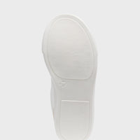 Baskets en cuir et en toile blanches garcon Hugo Boss