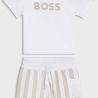 Ensemble tee-shirt et short babyboy Boss E26