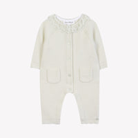 Combinaison longue Ecru col dentelle babygirl Tartine et chocolat H25