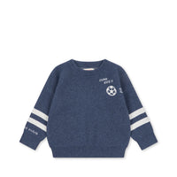 Ensemble pull et pantalon en laine bleu garçon Konges Slojd H26