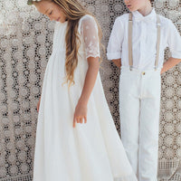 Robe Thelma Ivoire - fille - Les petits Inclassables