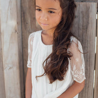 Robe Thelma Ivoire - fille - Les petits Inclassables