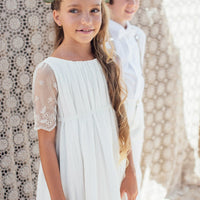 Robe Thelma Ivoire - fille - Les petits Inclassables