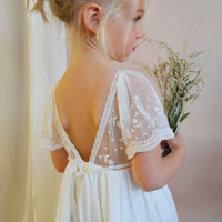 Robe Salomé Blanche - fille - Les petits Inclassables
