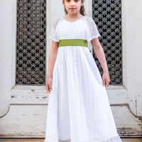 Robe Salomé Blanche - fille - Les petits Inclassables