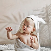Cape de bain Vanilla White éponge Elodie Details