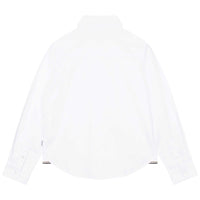 Chemise unie blanche garçon Hugo Boss