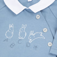 Pyjama bleu grisé Abcd babyboy Tartine et Chocolat