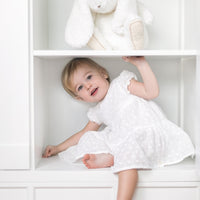 Augustin le lapin Nacre 35 cm Tartine et Chocolat