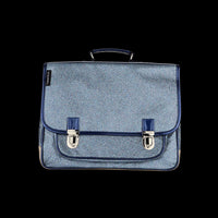 Grand Cartable paillettes Bleu marine Caramel & Cie