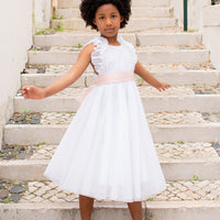 Robe Scarlett Blanche - fille -babygirl -Les petits Inclassables