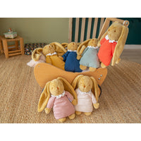 Doudou Lapin musical vieux rose Trousselier