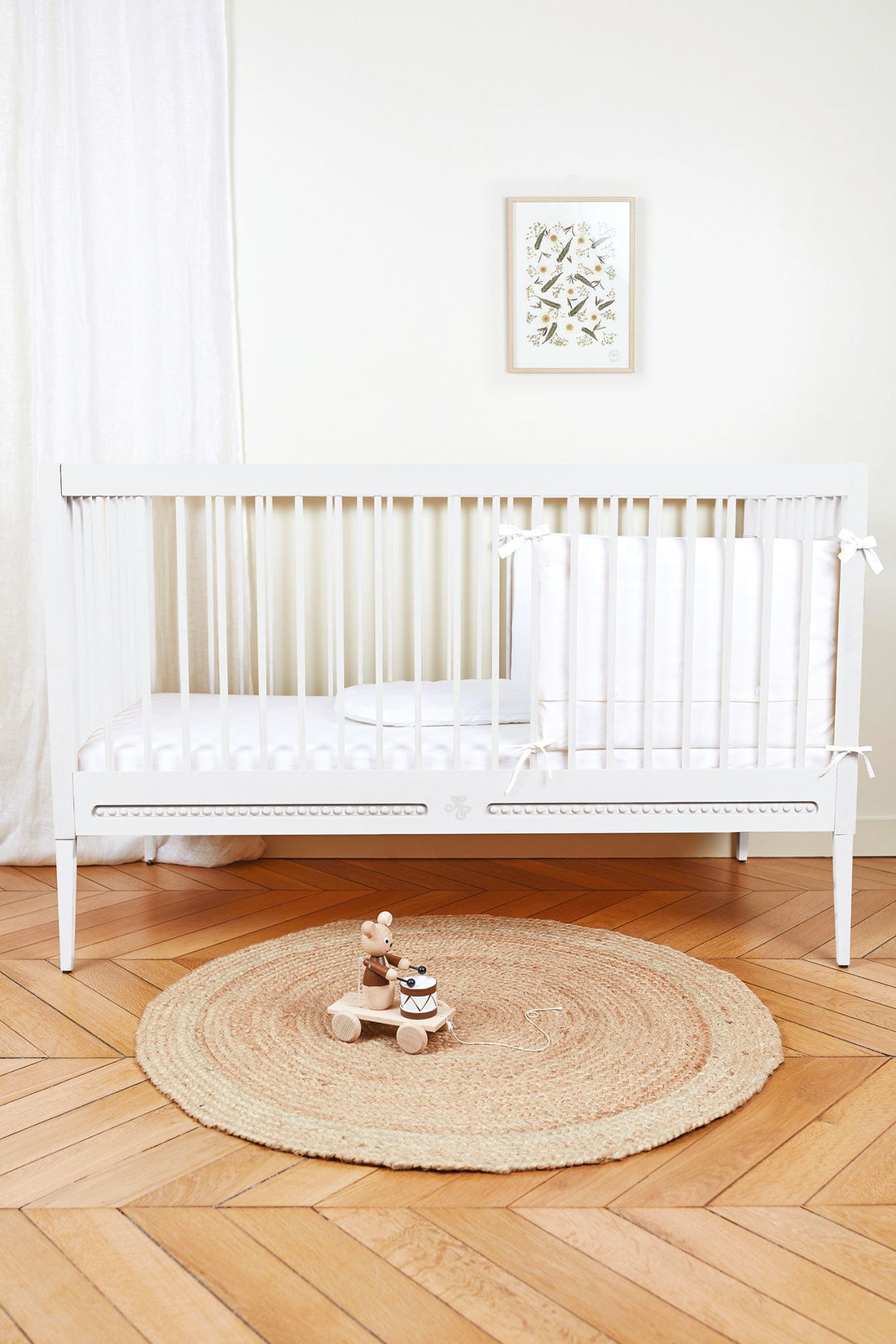 Lit Gustavienne et son matelas Blanc Tartine et Chocolat