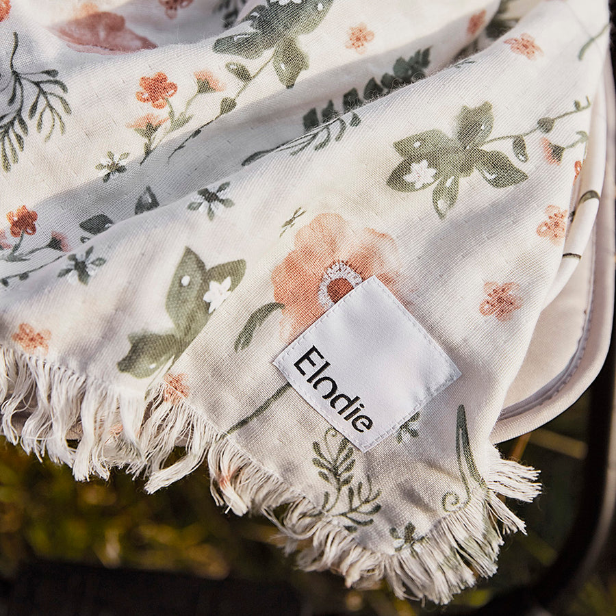 Couverture en coton froissé Meadow Blossom - Elodie Details