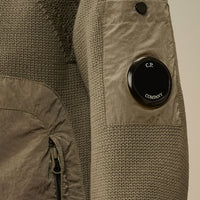 Gilet à capuche zippé en laine mérinos mélangée Garcon CP Company H25