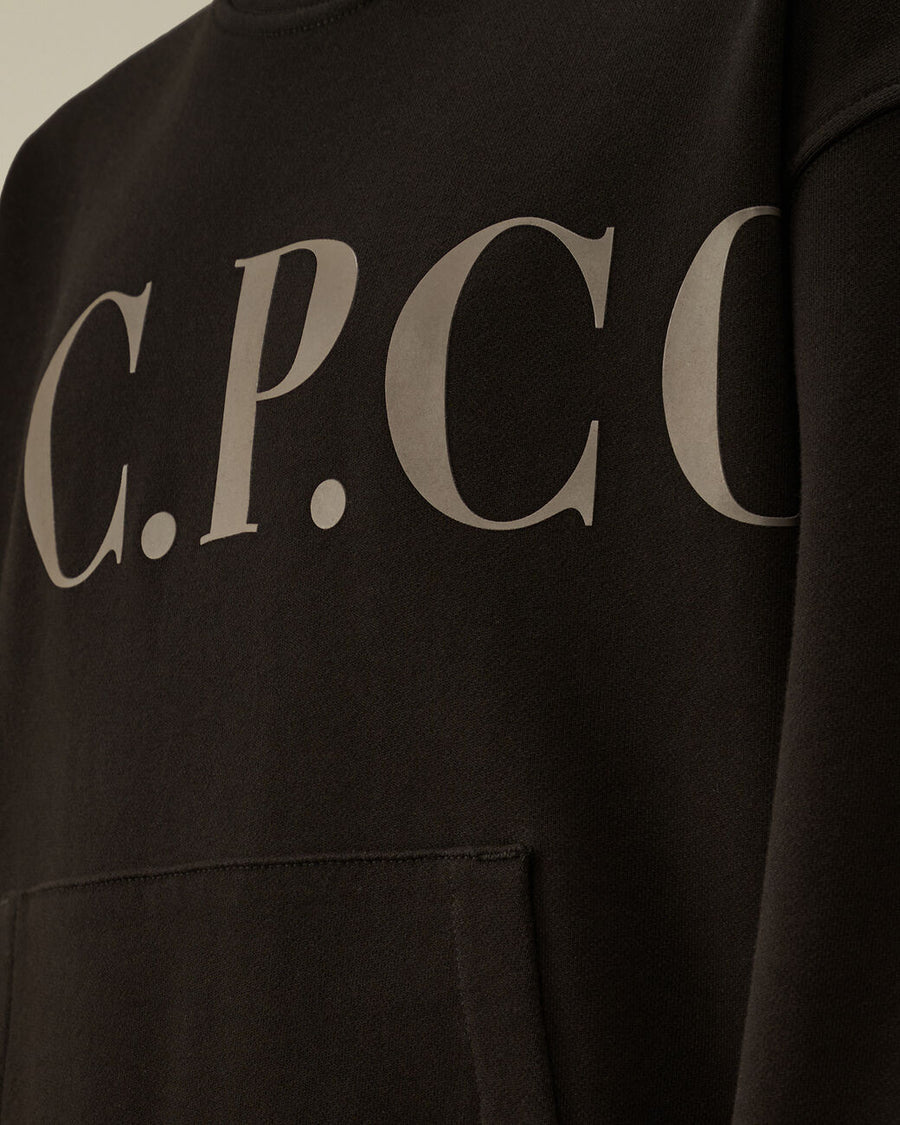 Sweat à col rond noir Garcon CP Company H25