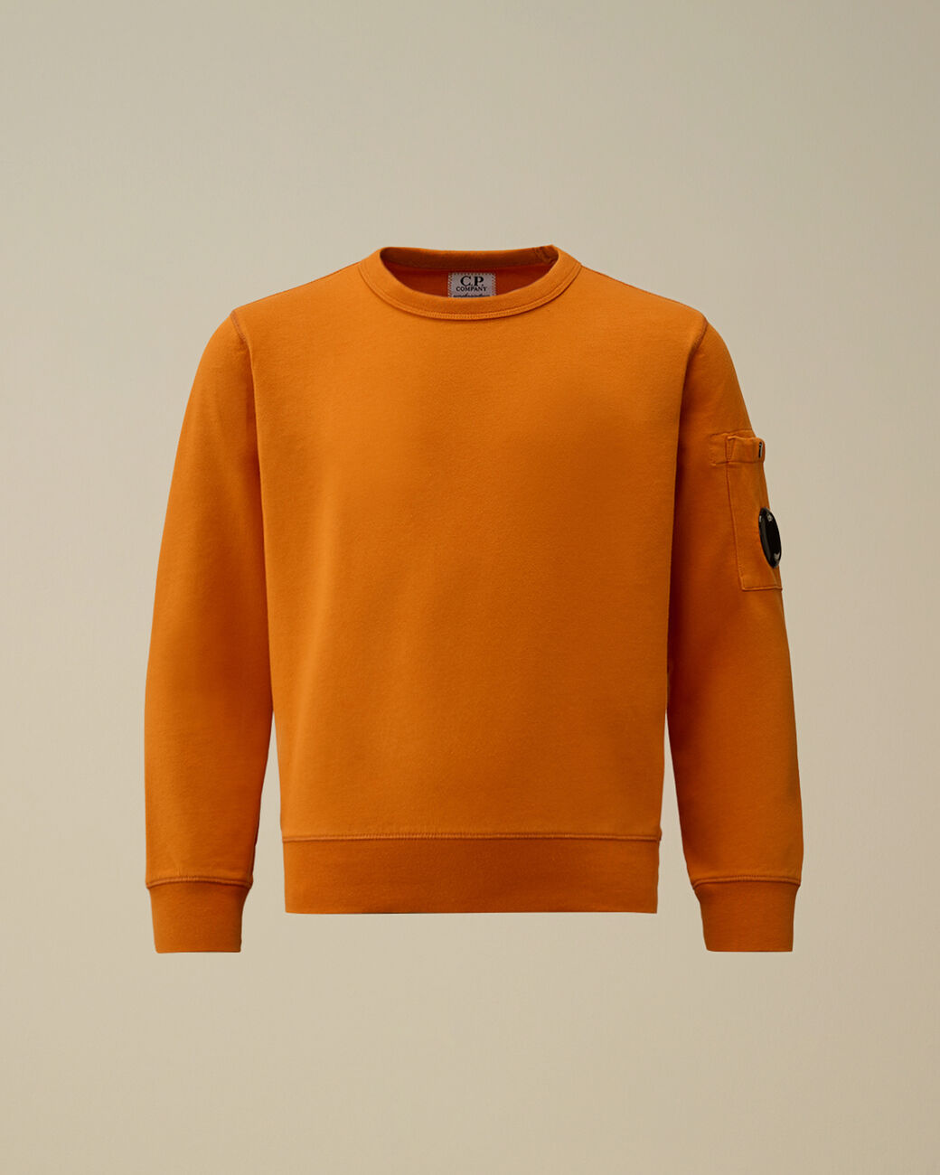 Sweat à col rond orange Garcon CP Company H25