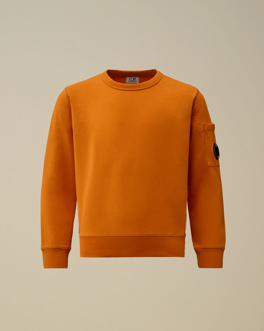 Sweat à col rond orange Garcon CP Company H25