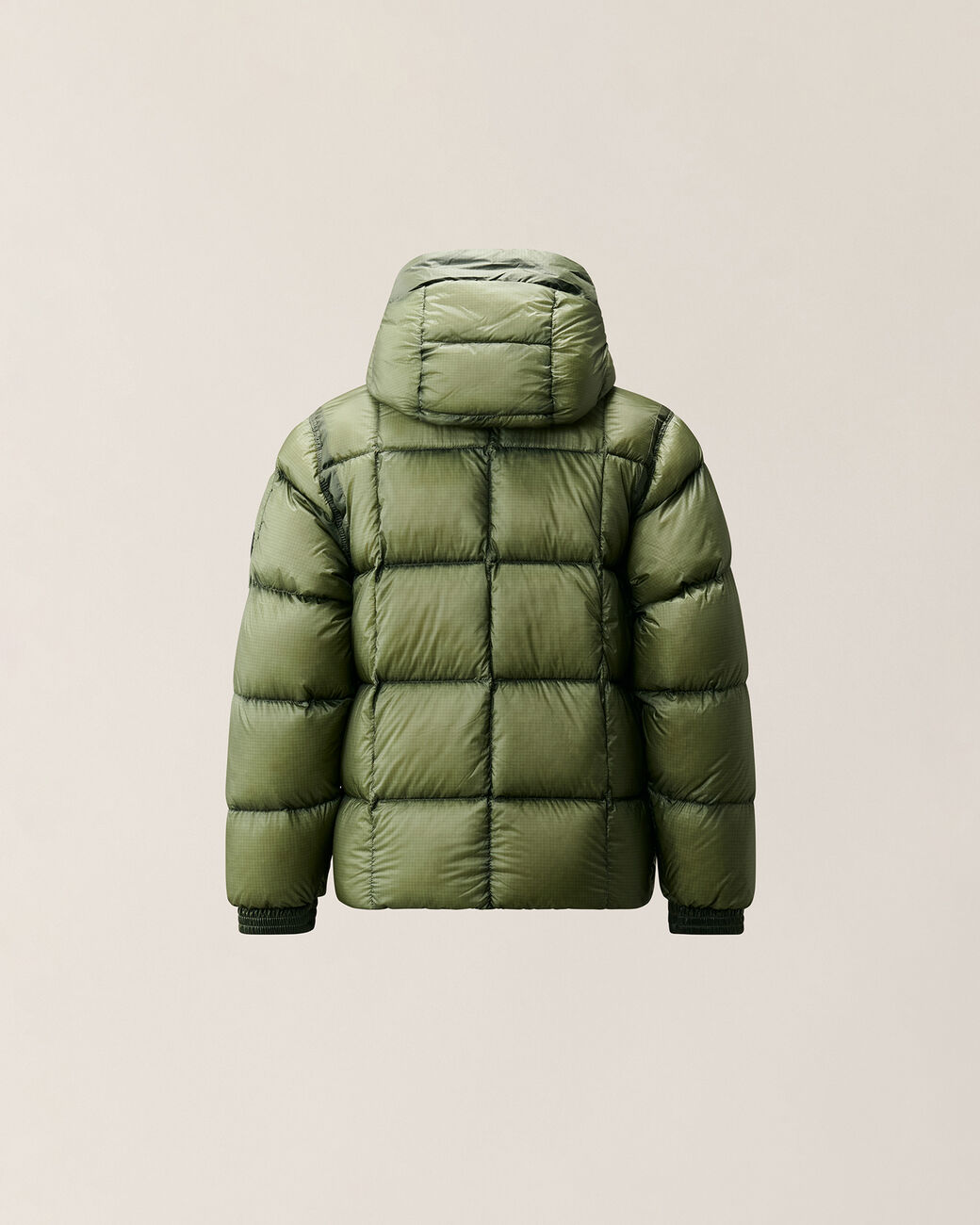 Doudoune à capuche matelassé agave vert  CP Company H26