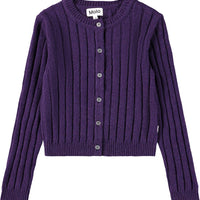 Cardigan violet Gloria fille Molo H25
