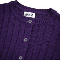 Cardigan violet Gloria fille Molo H25
