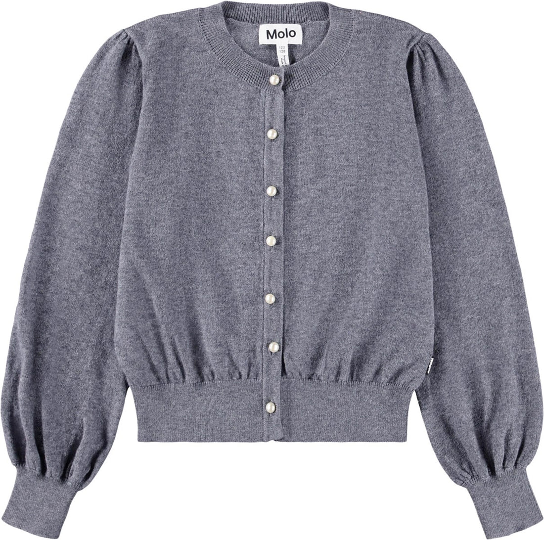 Cardigan Gris Guinevere fille Molo H25