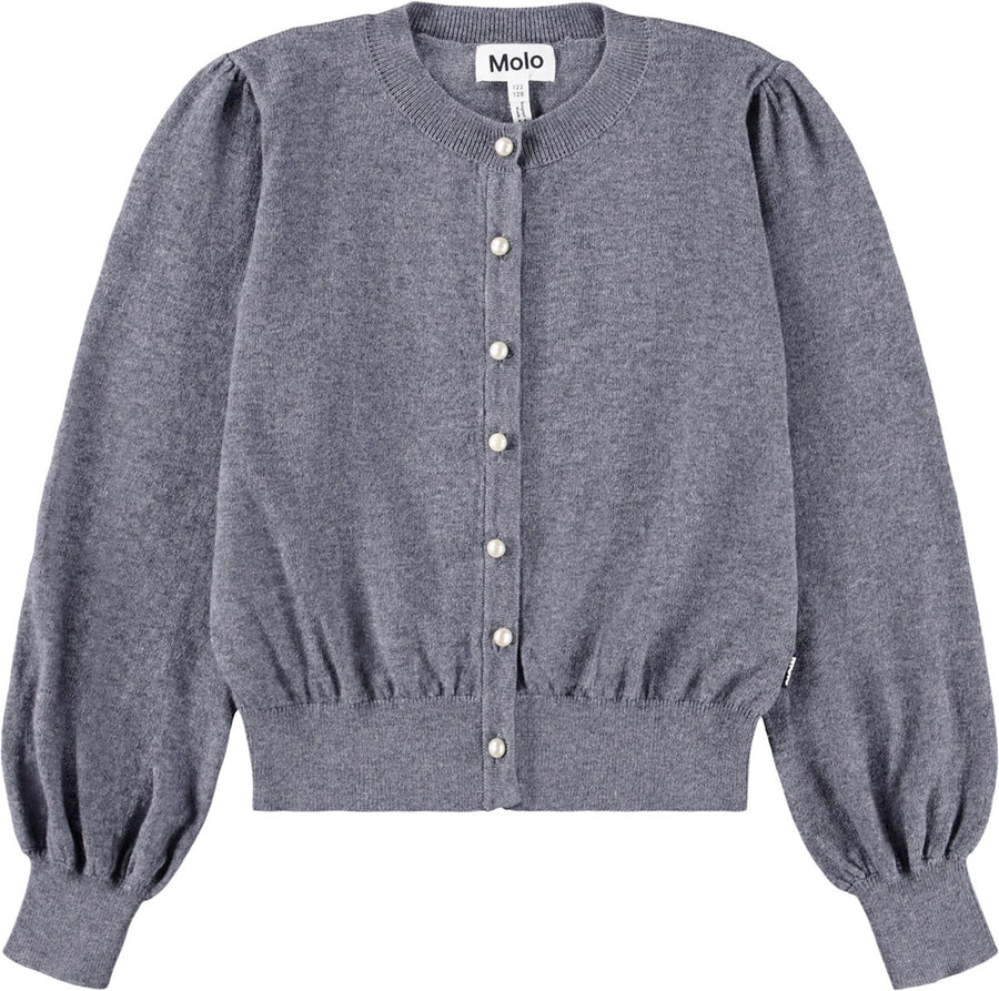 Cardigan Gris Guinevere fille Molo H25