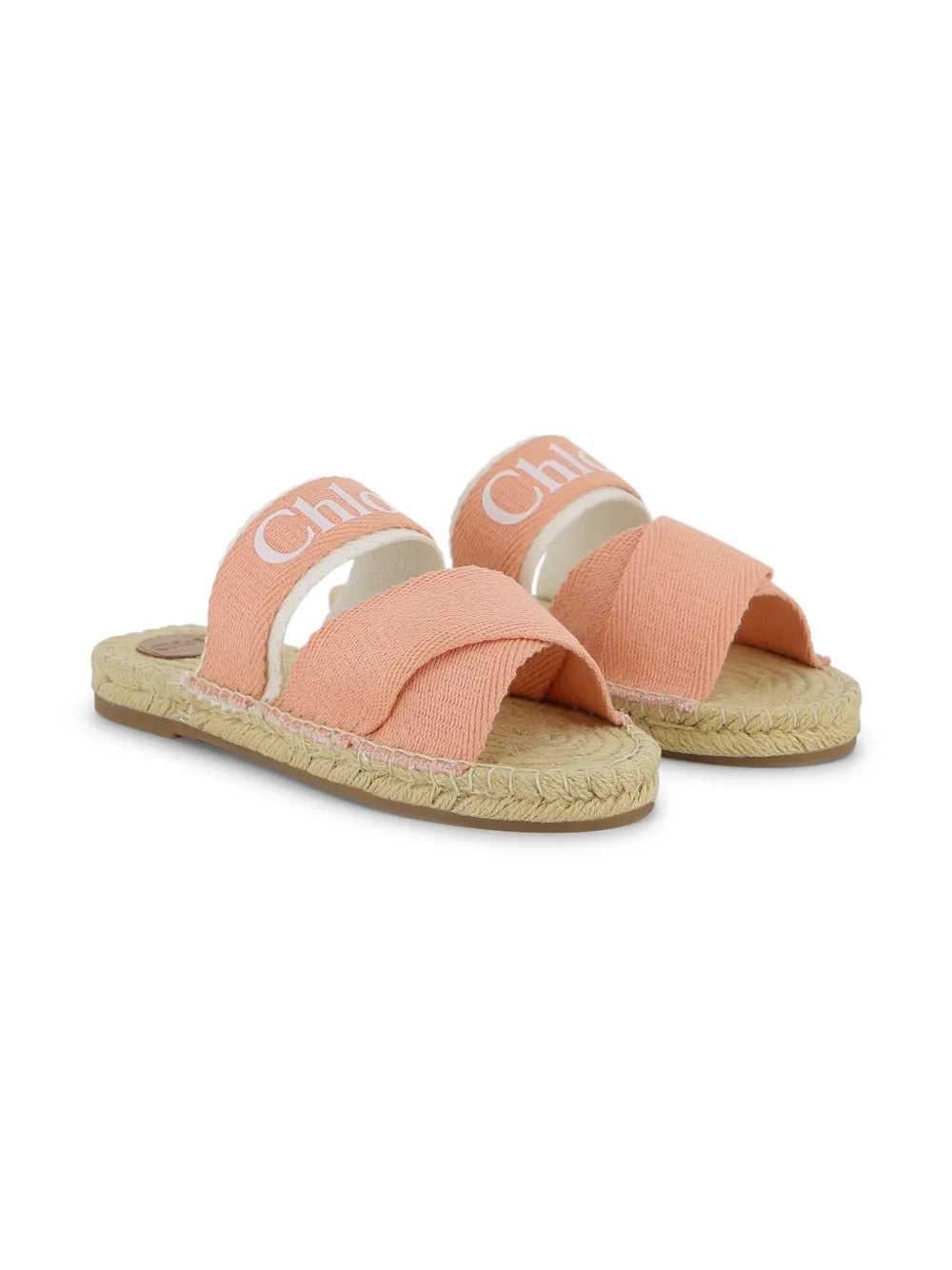 Sandales à brides denim rose Fille Chloé E26