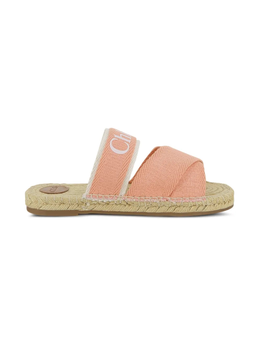 Sandales à brides denim rose Fille Chloé E26
