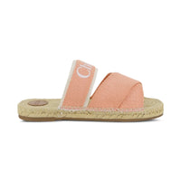 Sandales à brides denim rose Fille Chloé E26