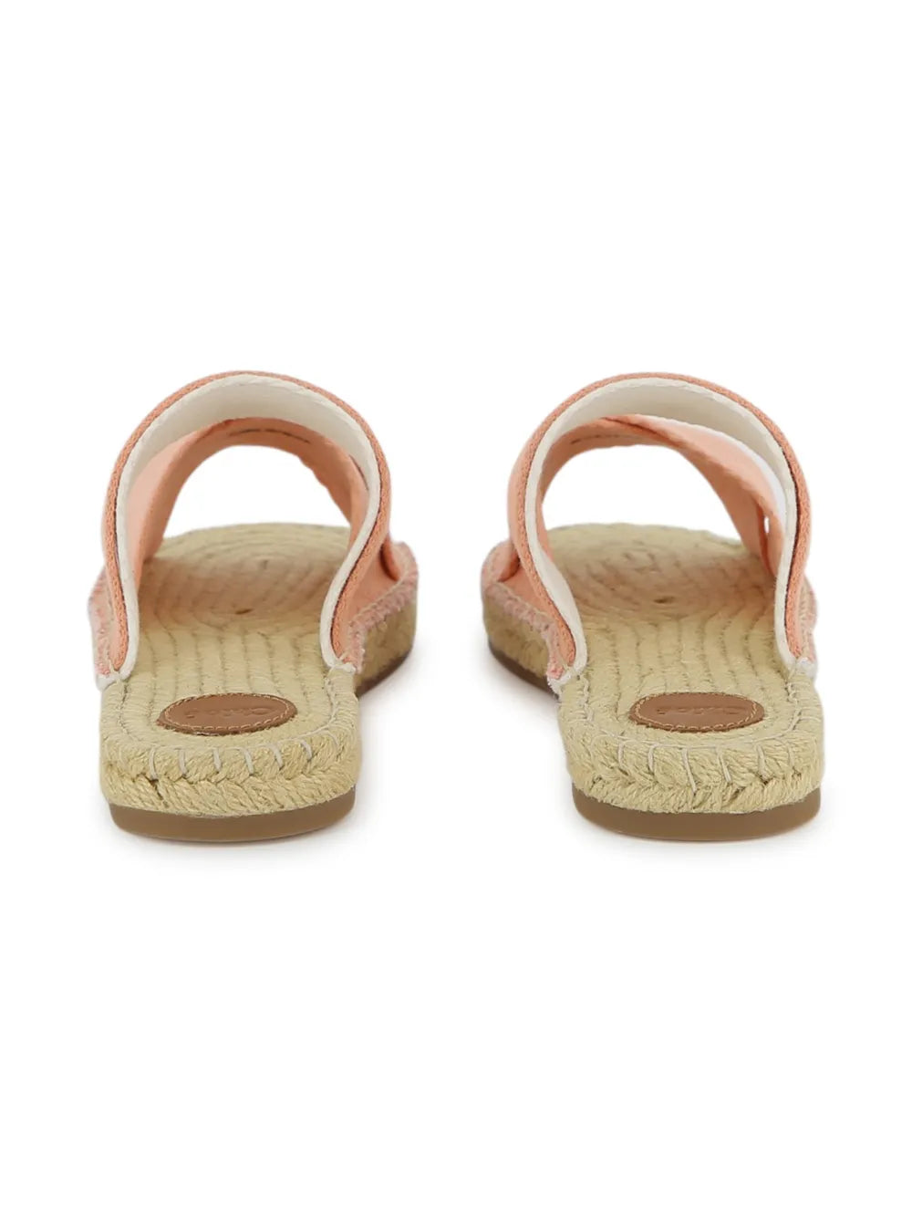 Sandales à brides denim rose Fille Chloé E26