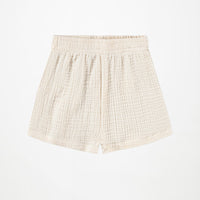 Ensemble débardeur et short en coton blanc babygirl Molo E26