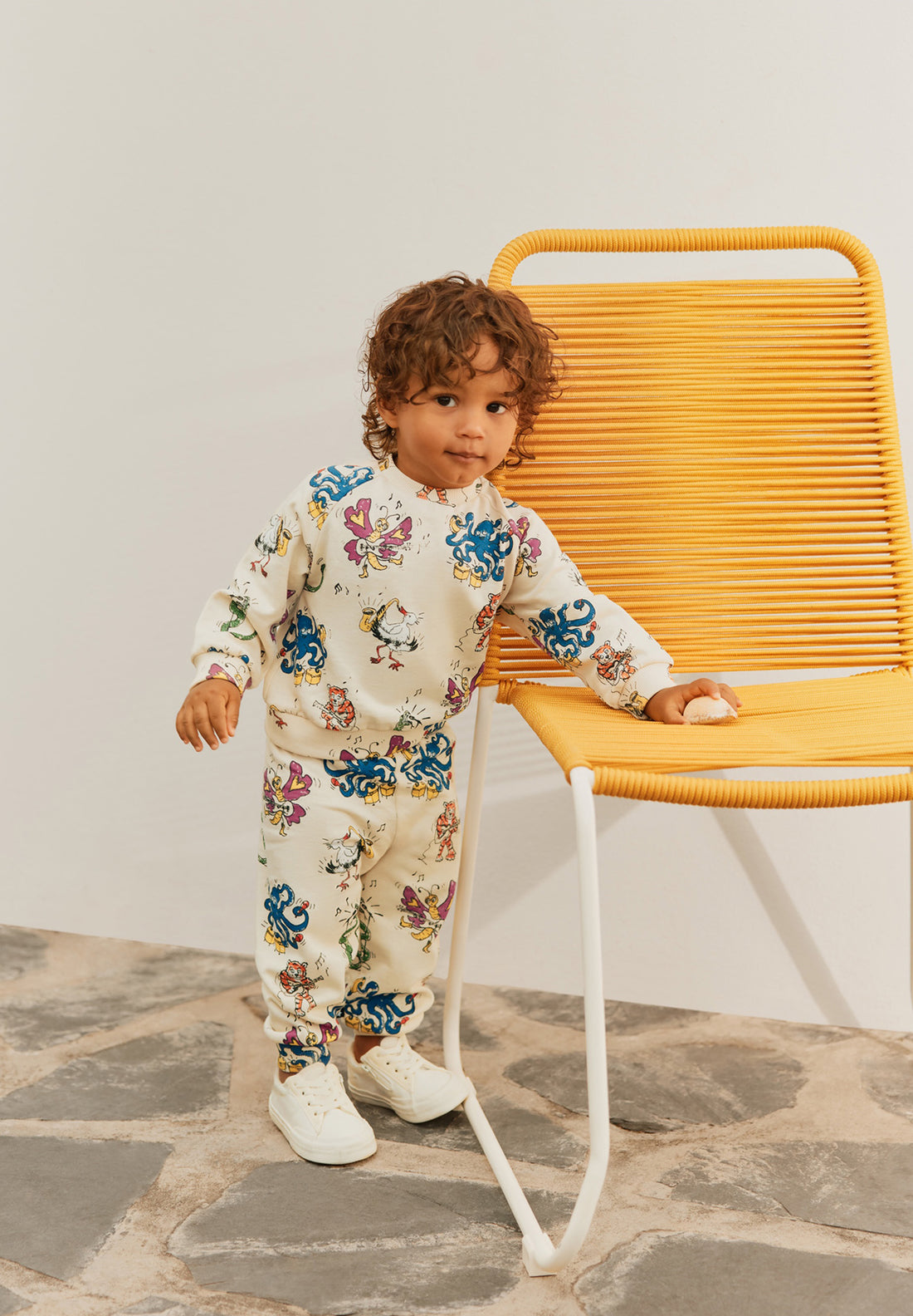 Ensemble de jogging beige imprimé musical babyboy Molo E26