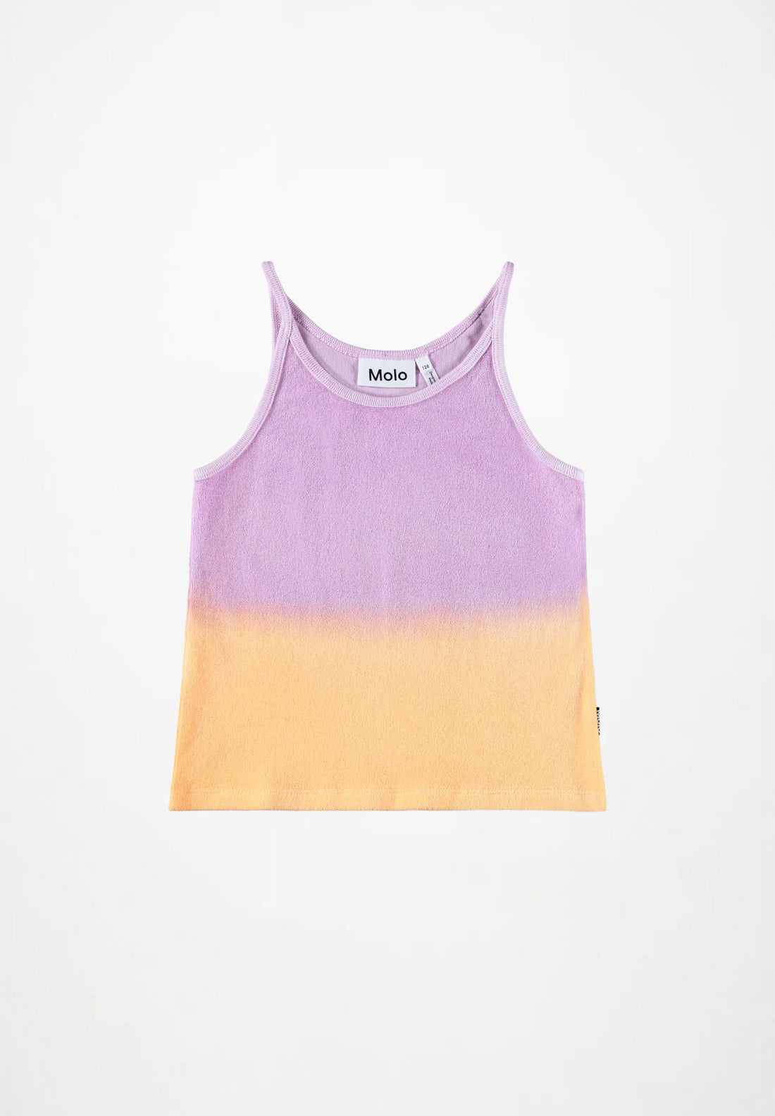 Ensemble de débardeur et short en éponge orange et violet fille Molo E26