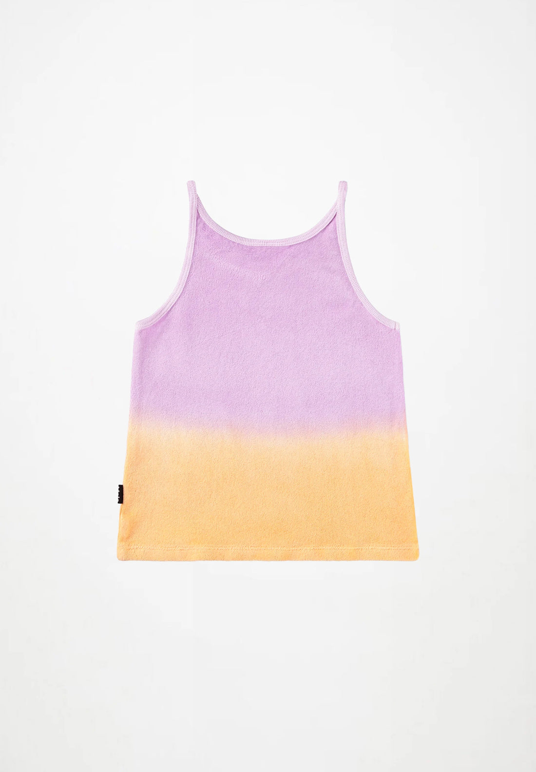 Ensemble de débardeur et short en éponge orange et violet fille Molo E26