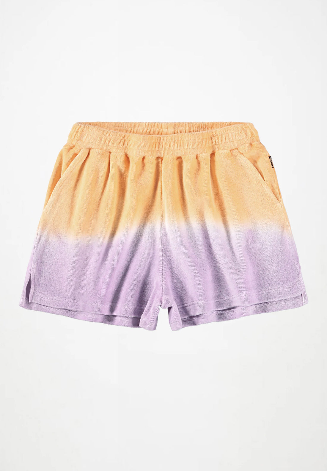 Ensemble de débardeur et short en éponge orange et violet fille Molo E26
