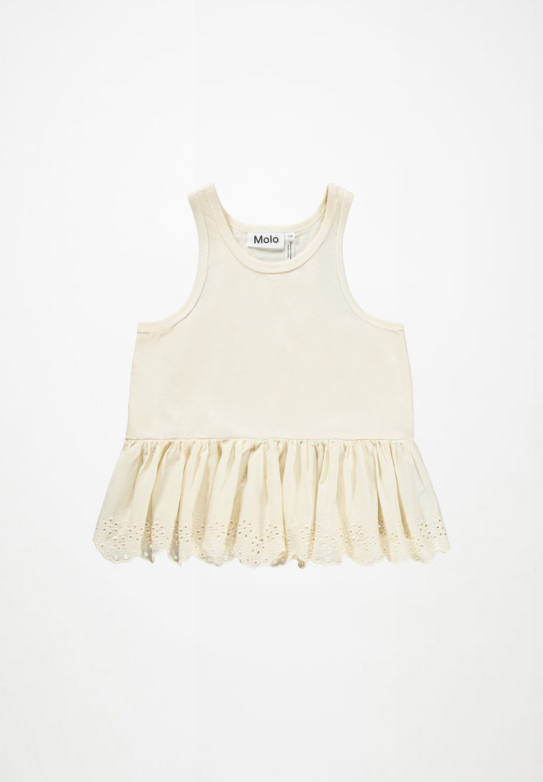 Débardeur blanc cassé fille Molo E26