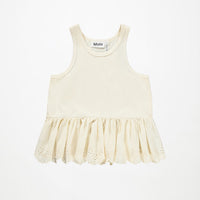 Débardeur blanc cassé fille Molo E26