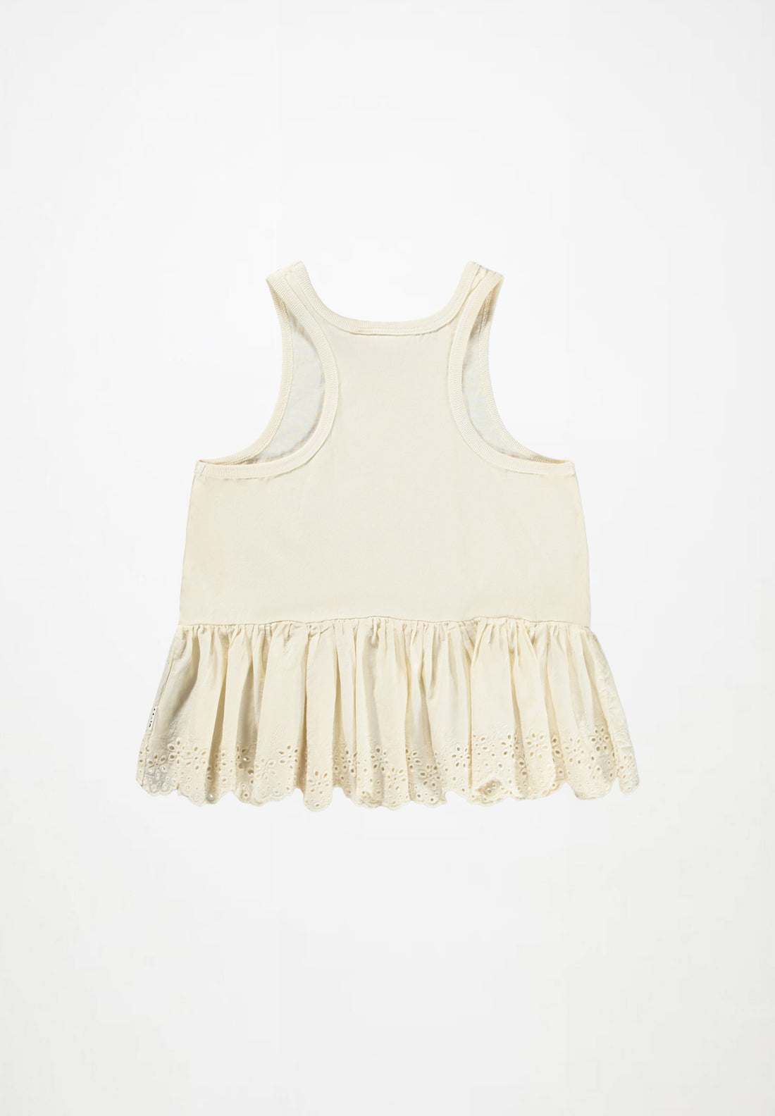 Débardeur blanc cassé fille Molo E26