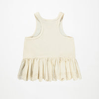 Débardeur blanc cassé fille Molo E26