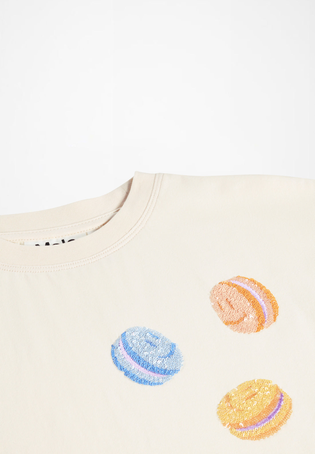 Tee-shirt écru fille Molo E26